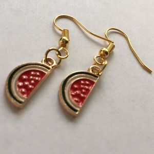 Watermelon Dangle Earrings.